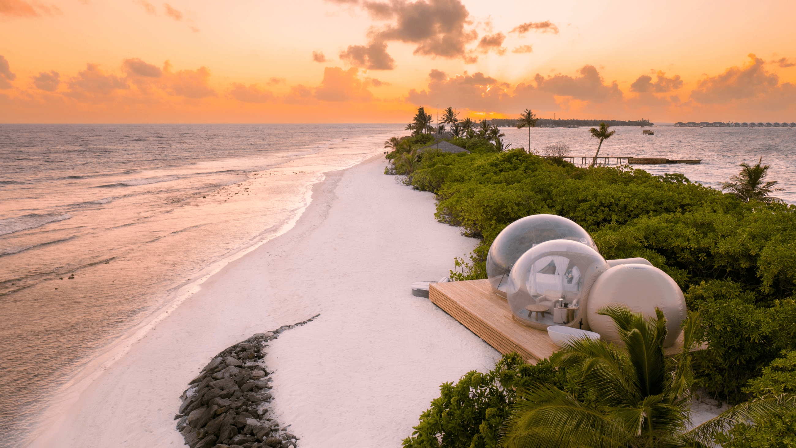 Beneath the Maldivian Stars: The Enchanting Beach Bubble Experience at Finolhu Maldives